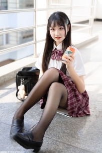 喵糖 VOL.023 长发JK萌妹[44P/368M]