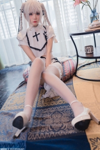 喵糖 VOL.035 五更百鬼 高跟网袜[34P/545M]